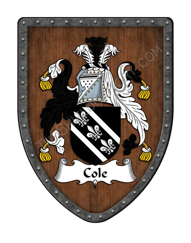 Cole Coat of Arms Shield Family Crest