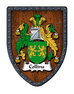 Collins Coat of Arms Shield Family Crest