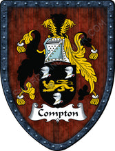 Load image into Gallery viewer, Compton Coat of Arms Shield Family Crest