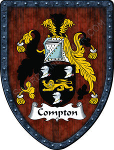 Compton Coat of Arms Shield Family Crest