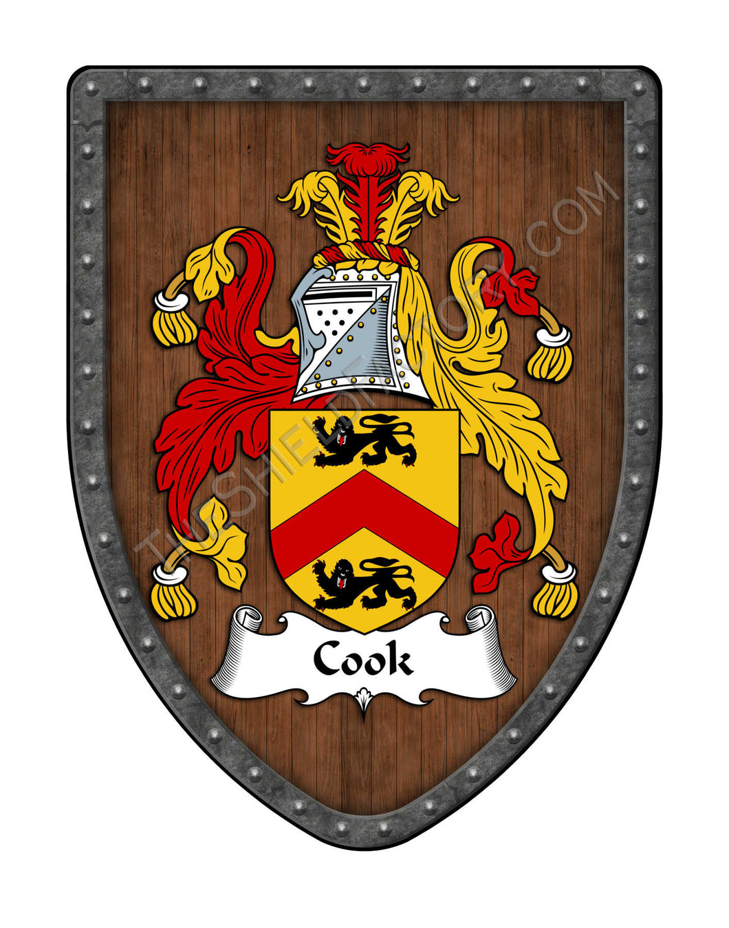 Cook Coat of Arms Shield Family Crest