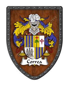Correa Coat of Arms Shield Family Crest