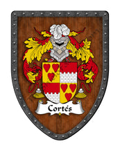 Load image into Gallery viewer, Cortés Coat of Arms Shield Family Crest