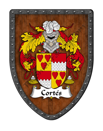 Cortés Coat of Arms Shield Family Crest