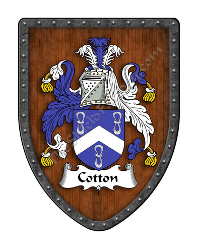 Cotton Coat of Arms Shield Family Crest