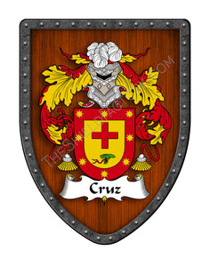 Cruz Coat of Arms Shield Family Crest