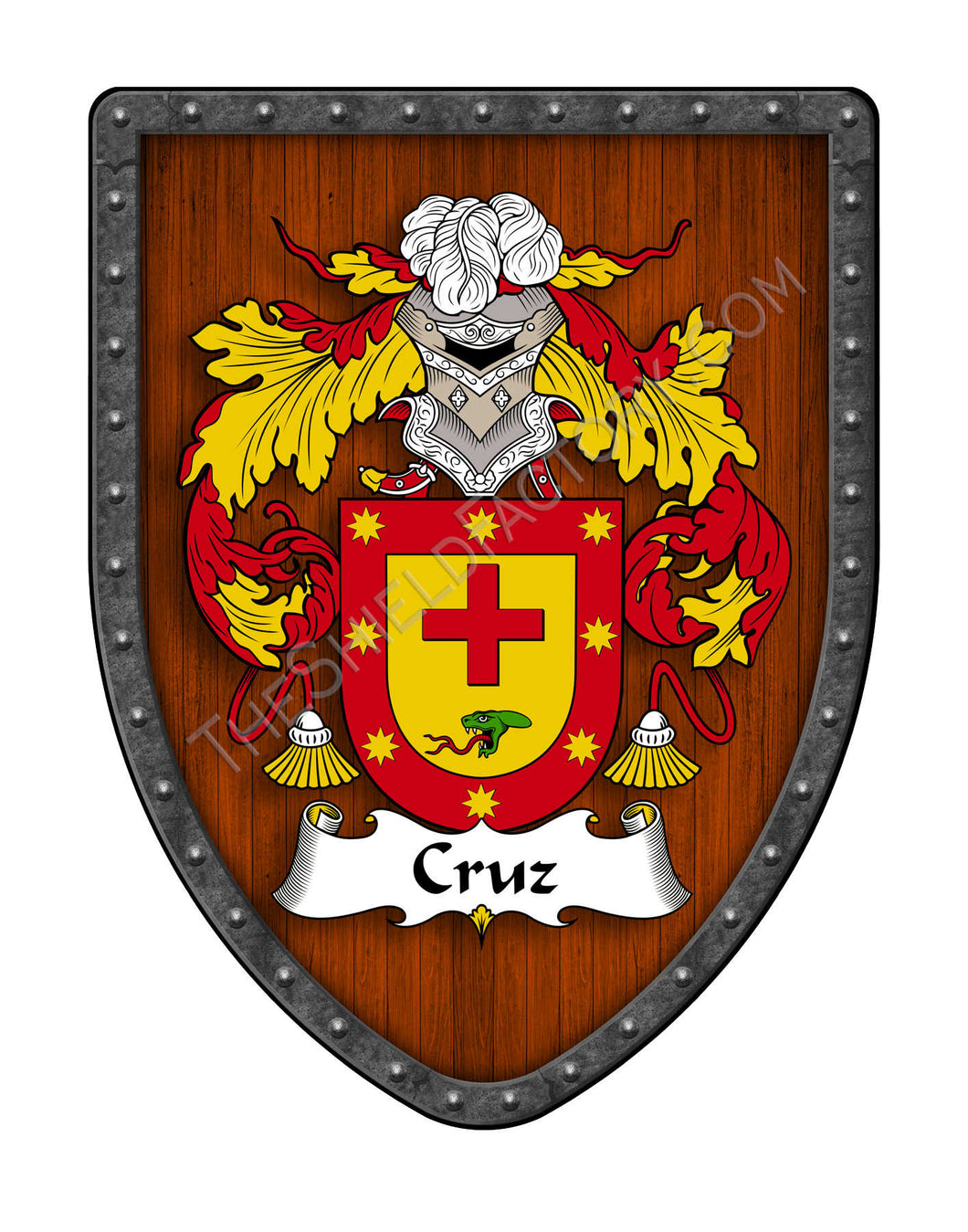 Cruz Coat of Arms Shield Family Crest