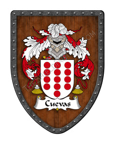 Cuevas Coat of Arms Shield Family Crest