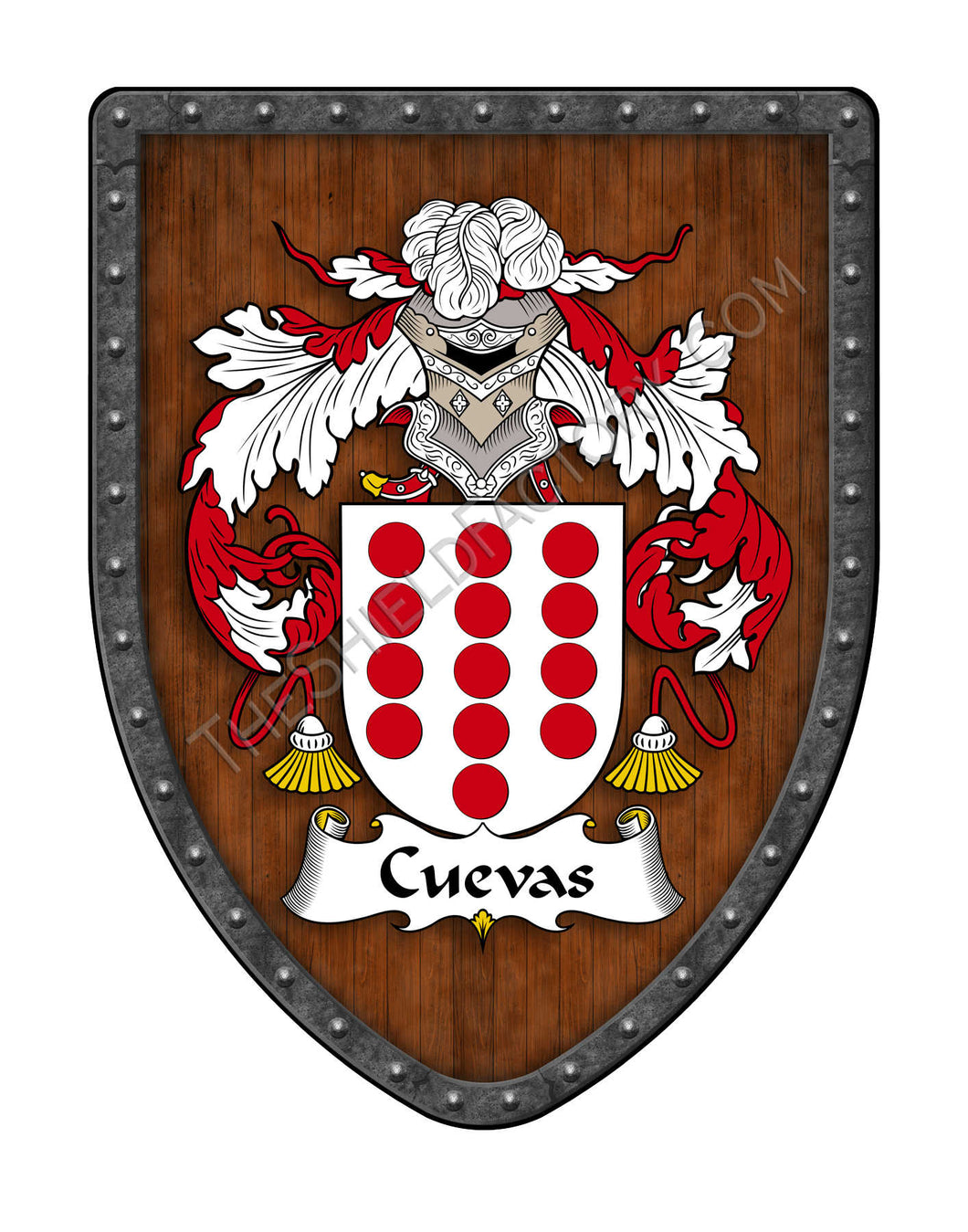 Cuevas Coat of Arms Shield Family Crest