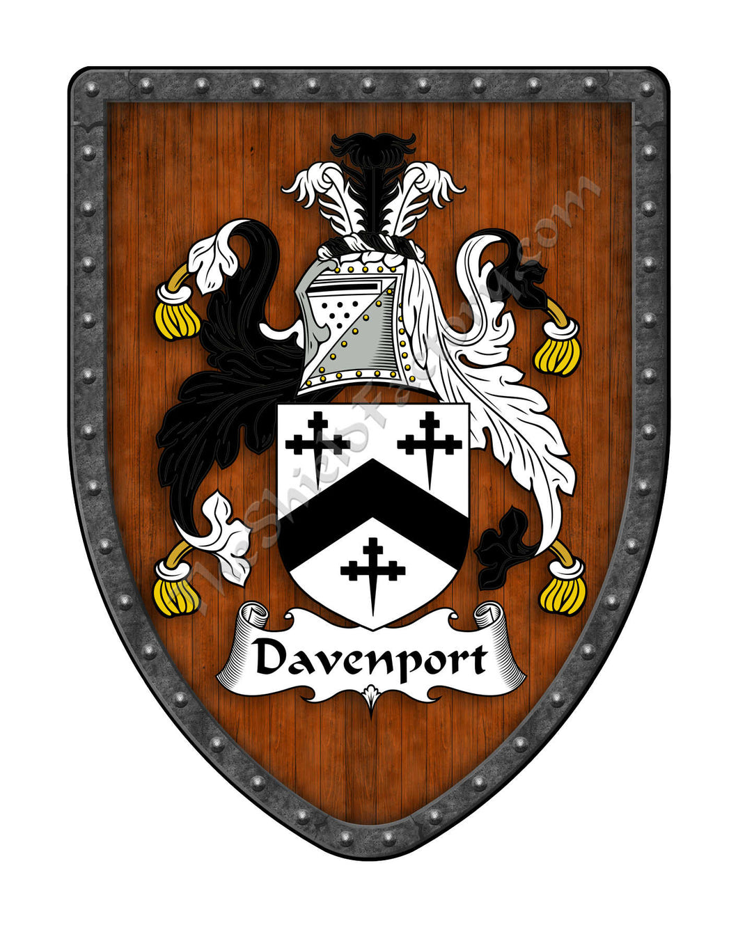 Davenport Coat of Arms Shield Family Crest