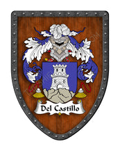 Load image into Gallery viewer, Del-Castillo Coat of Arms Shield Family Crest