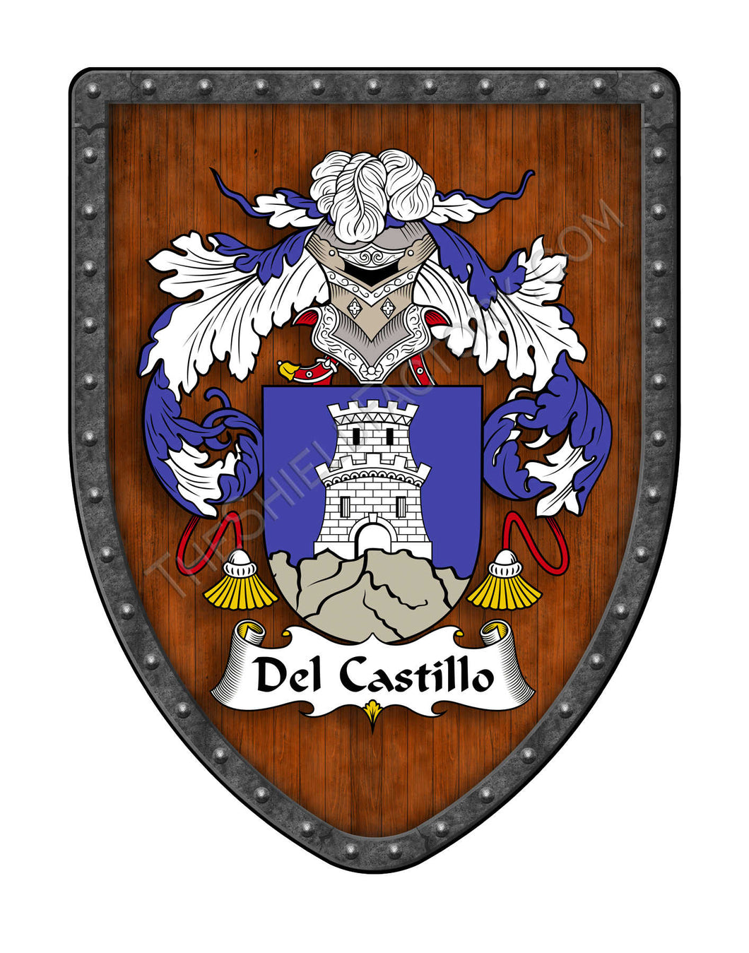 Del-Castillo Coat of Arms Shield Family Crest