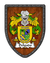 Load image into Gallery viewer, Delgado Coat of Arms Shield Family Crest