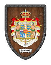 Load image into Gallery viewer, Denmark Coat of Arms Shield