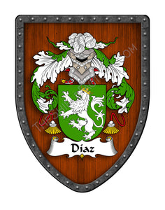 Diaz II Coat of Arms Shield Family Crest