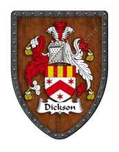 Load image into Gallery viewer, Dickson I Coat of Arms Shield Family Crest