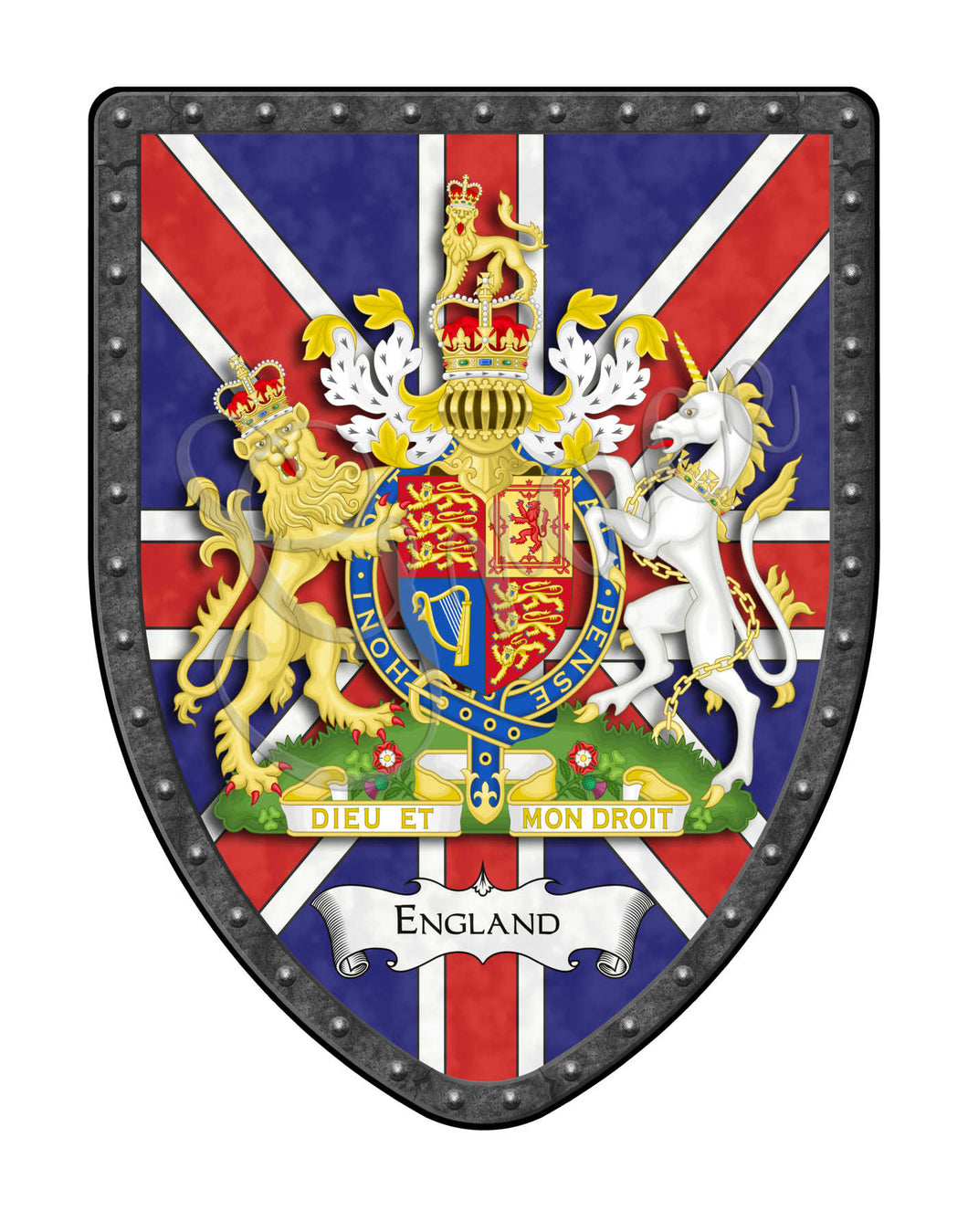 England Union Jack Coat of Arms