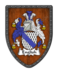 English Custom Family Coat of Arms