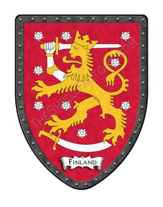 Finland Country Coat of Arms Shield