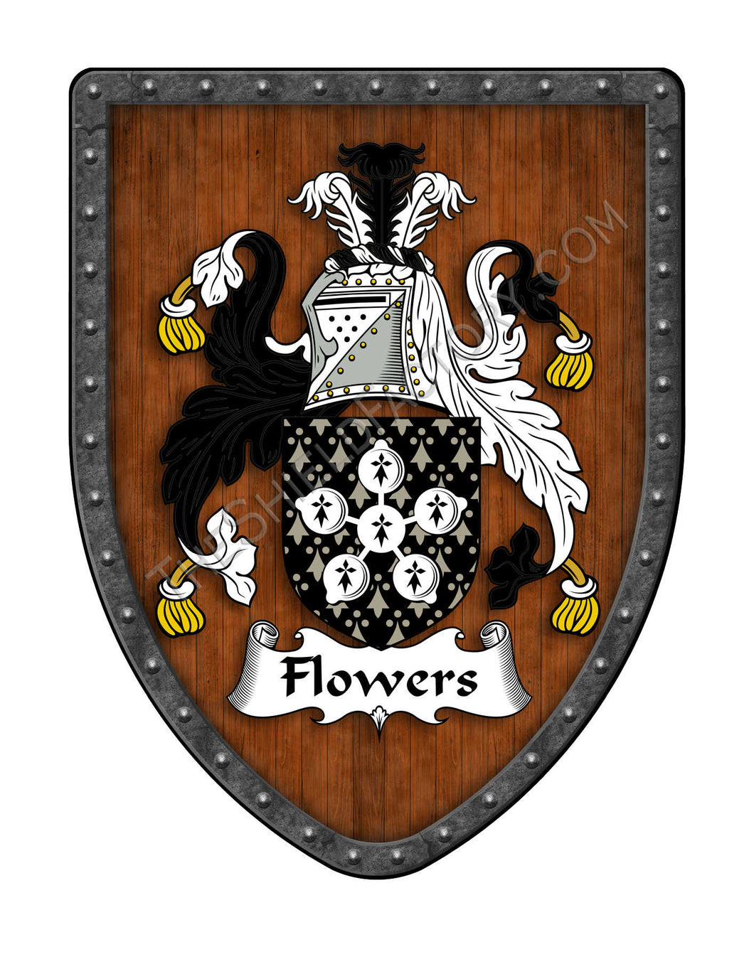 Flowers Custom Family Coat of Arms