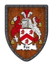 Load image into Gallery viewer, Fox Family Coat of Arms Family Crest