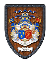 Load image into Gallery viewer, France Coat of Arms Shield