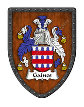 Load image into Gallery viewer, Gaines Coat of Arms Shield