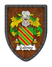 Load image into Gallery viewer, Galindo Coat of Arms Shield