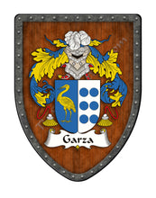 Load image into Gallery viewer, Garza Coat of Arms Shield