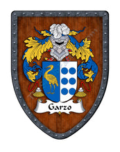 Load image into Gallery viewer, Garzo Coat of Arms Shield