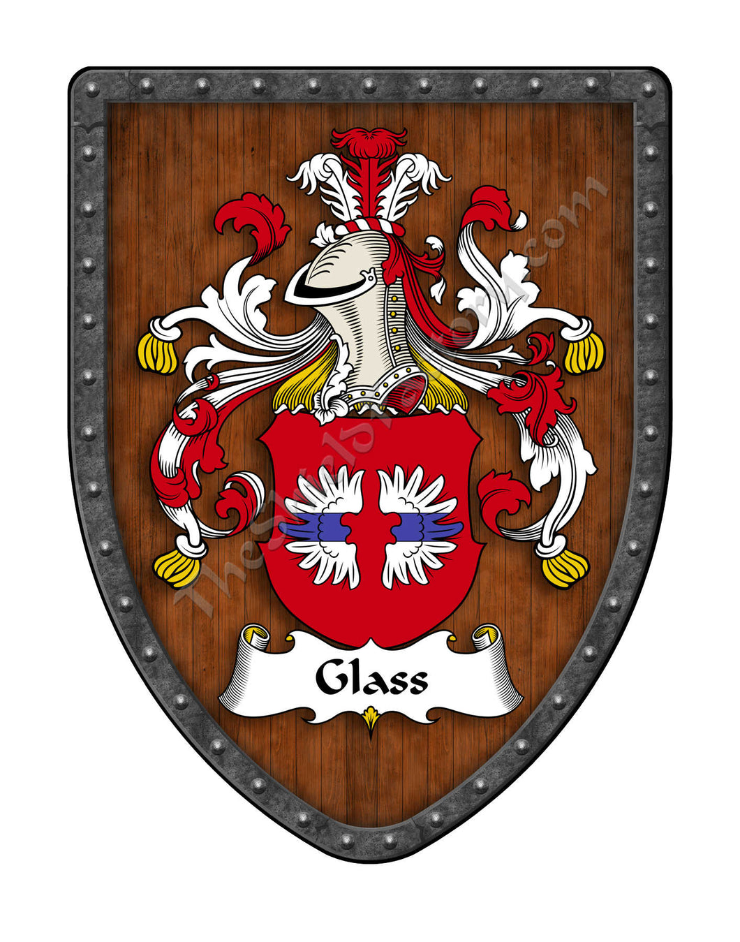 Glass Coat of Arms Shield