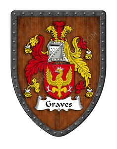 Graves Family Crest Coat of Arms