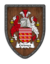 Load image into Gallery viewer, Grimes I Family Crest Coat of Arms