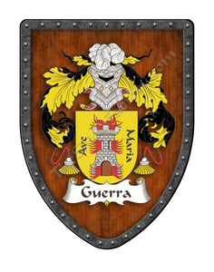 Guerra Family Crest Coat of Arms
