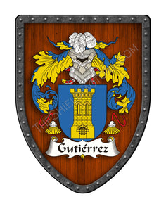 Gutiérrez Coat of Arms Family Crest