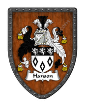 Load image into Gallery viewer, Hanson Family Crest Coat of Arms