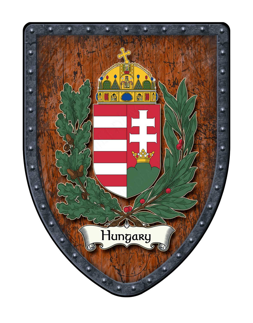 Hungary Coat of Arms Shield