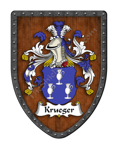 Krueger Coat of Arms Family Crest