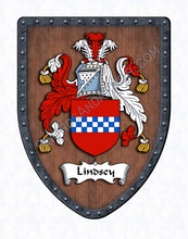 Load image into Gallery viewer, Lindsey Family Crest Coat of Arms Shield