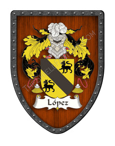 López Coat of Arms Family Crest Shield