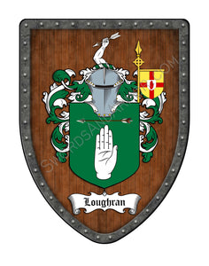 Loughran Coat of Arms Family Crest Shield
