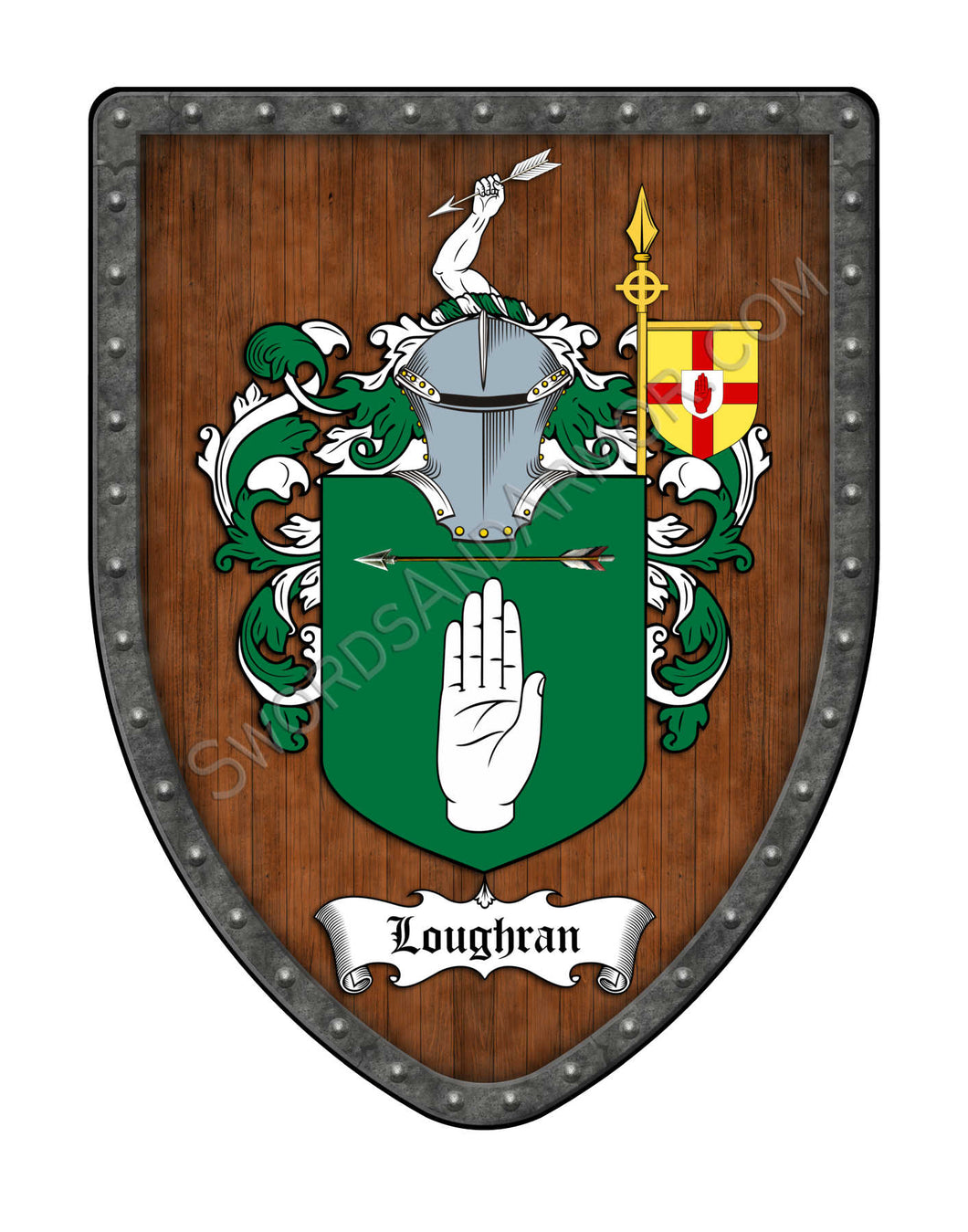 Loughran Coat of Arms Family Crest Shield