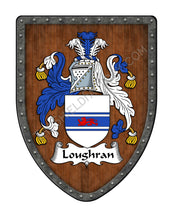 Load image into Gallery viewer, Loughran Coat of Arms Family Crest Shield