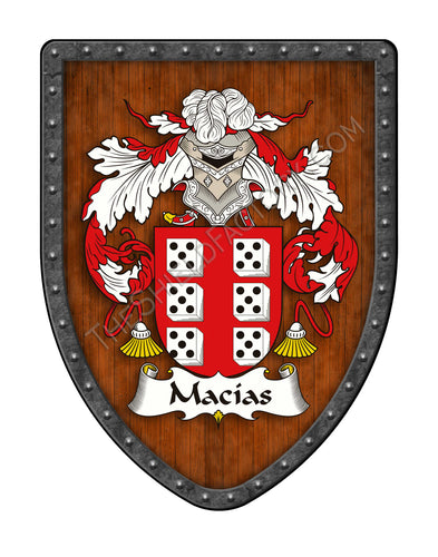 Macías Coat of Arms Family Crest Shield