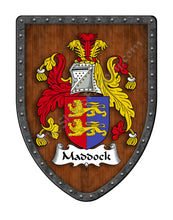 Load image into Gallery viewer, Maddock Coat of Arms Family Crest Shield