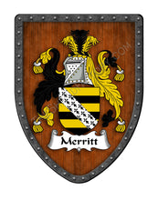 Load image into Gallery viewer, Merritt Coat of Arms Shield and Family Crest