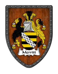 Merritt Coat of Arms Shield and Family Crest