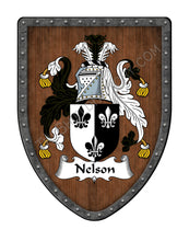 Load image into Gallery viewer, Nelson Family Coat of Arms Shield