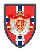Load image into Gallery viewer, Norway Flag Coat of Arms Shield