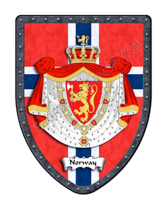 Norway Flag Coat of Arms Shield